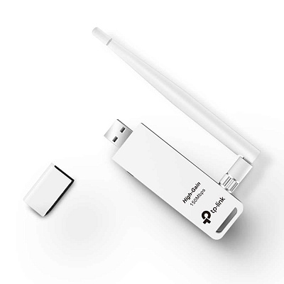 Беспроводной USB-адаптер серии N высокого усиления с подставкой (TL-WN722N(EU))