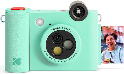 Фотоаппарат моментальной печати Kodak Smile+ зеленый (RODSMPCAMGN)