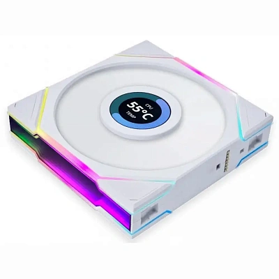 Вентилятор для корпуса Lian Li Uni Fan TL Wireless LCD 120 ARGB Reverse Blade, White (12RTLLCD1W1W)