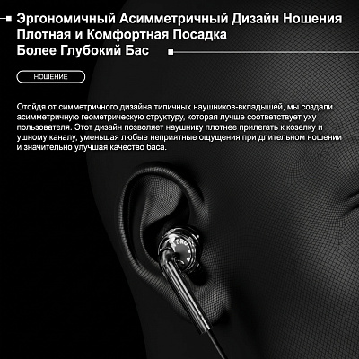 Наушники Moondrop Nice Buds, Transparent Black (NICE BUDS)