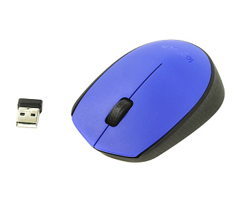 Компьютерная мышь   Logitech беспроводная M171 Blue (910-004640)