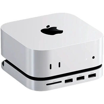 USB хаб Satechi Mac Mini M4 Stand & Hub with SSD Enclosure (ST-GNMMES)