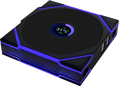 Вентилятор для корпуса Lian Li UNI FAN TL120 LCD Wireless 3x120mm Черный (G99.12TLLCD1W3B.00)