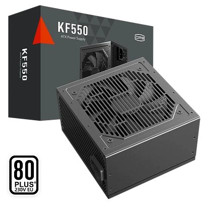 Блок питания ATX 550W PCCooler KF550, 80 PLUS (P3-F550-W1HWBK0-EU)