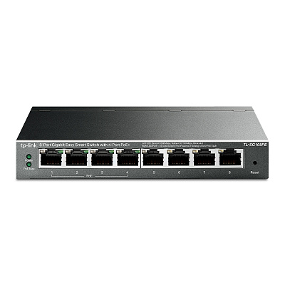 Коммутатор PoE+ GbE Easy Smart 8-портовый Tp-Link TL-SG108PE  (TL-SG108PE(UN))