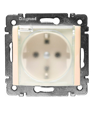 Legrand 774120 Розетка 2К+З IP44 шт СЛНК VLN (774120)