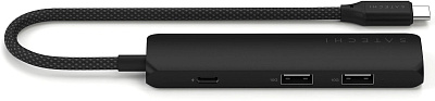 USB-хаб Satechi 4-in-1 USB-C Slim Multiport Adapter 4K - Black (ST-P4SK)