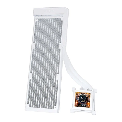 Водяное охлаждение для CPU Lian Li HydroShift LCD 360 FAN LESS White (G89.GHSLCD36NW.00)