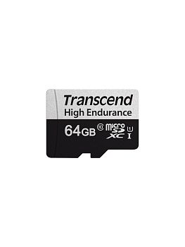 Карта памяти MicroSD 64GB Class 10 U1 Transcend TS64GUSD350V (TS64GUSD350V)