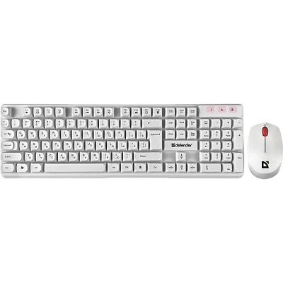 Клавиатура Defender Milan C-992, White, + мышь, (45994)
