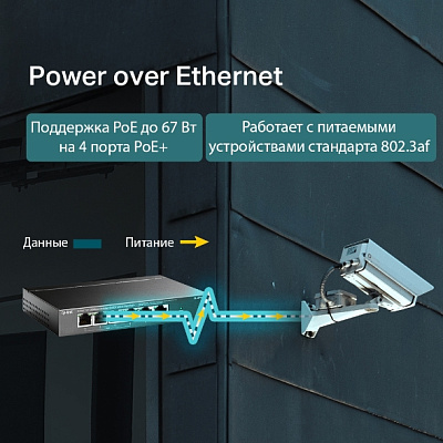 Коммутатор TP-Link TL-SF1006P (TL-SF1006P(UN) V1.0/TL-SF1006P(UN) V3.0)