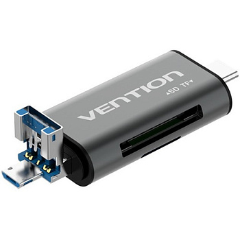 Картридер Vention USB 3.0 Алюминиевый корпус CCHH0 (CCHH0)