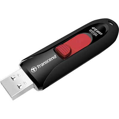 USB Флеш 16GB 2.0 Transcend TS16GJF590K черный (TS16GJF590K)
