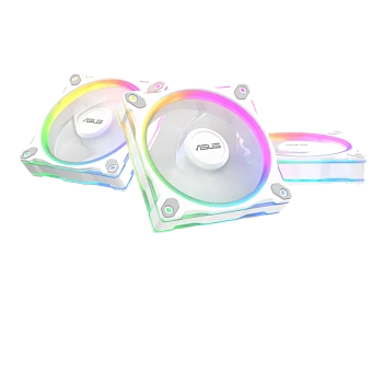 Вентилятор для корпуса ASUS Prime MR120 ARGB Reverse Fan - Triple Pack, WHITE (PRIME MR120 FAN ARGB REVERSE WHITE 3IN1)