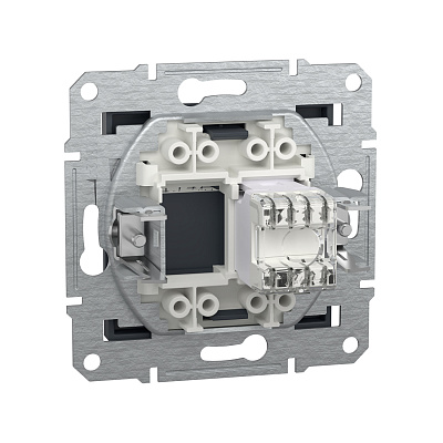 Розетка компьютерная SE EPH4700171 Asfora RJ45 кат. 6 механизм антрацит (EPH4700171)