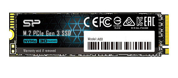 Твердотельный накопитель SSD M.2 PCIe Silicon Power A60, 1 TB (SP001TBP34A60M28)