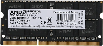 Оперативная память для ноутбука 8Gb DDR3 1600MHz (R538G1601S2S-U)