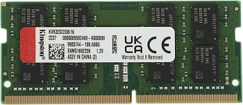 Оперативная память для ноутбука Kingston KVR32S22D8/16WP DDR4 SO-DIMM 16Gb 3200MHz (KVR32S22D8/16WP)