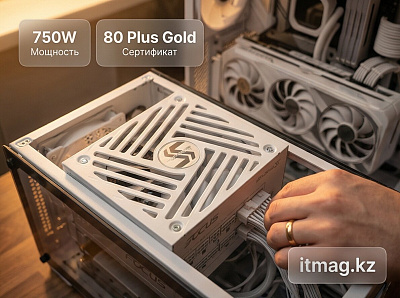 Блок питания ATX Seasonic Focus GX-750 White, 80 Plus Gold, 750W, ATX3.0 (SRP-FGX751-A5A32SF)