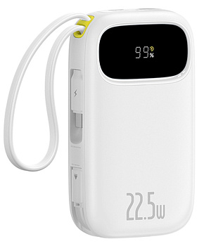 Портативный внешний аккумулятор Baseus EnerFill FC31, 10000mAh 22.5W - White (P10082106213-00)