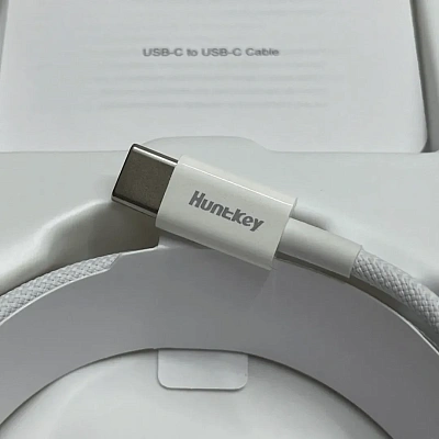 Кабель зарядки Huntkey HKCCC301204, USB-C to USB-C, 1.2M, 60W (HKCCC301204)