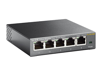 Коммутатор Easy Smart GbE  5-портовый Tp-Link TL-SG105E (TL-SG105E(UN))