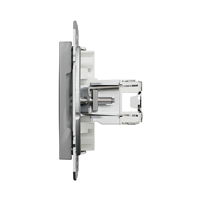 Розетка компьютерная SE EPH4300161 Asfora RJ45 кат.5e механизм алюминий (EPH4300161)
