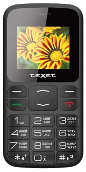  Мобильный телефон TeXet TM-B208 (TM-B208 BLACK)