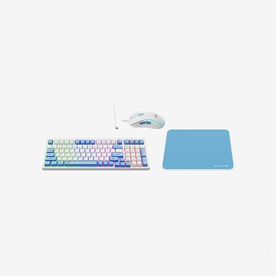 Клавиатура + мышь Havit KB897CM, white+blue (2.0301500459713E+14)