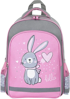 Рюкзак ПИФАГОР Adorable bunny, Grey-Pink (270654)