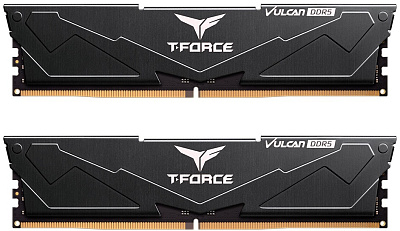 Оперативная память Team Group (T-FORCE) VULCAN DDR5 32GB Kit (2x16GB) 6400MHz, Black (FLBD532G6400HC40BDC01)