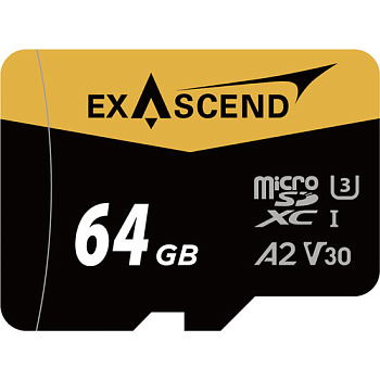 Карта памяти Exascend Catalyst 64Gb (EX64GUSDU1-AD)