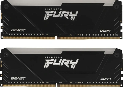 Оперативная память Kingston Fury Beast RGB, DDR4 64 GB kit (2x32GB) 3600MHz (KF436C18BB2AK2/64)