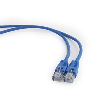 Патч-корд UTP Cablexpert PP12-5M/B кат.5e, 5м, литой, многожильный (синий) (PP12-5M/B)