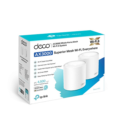 Mesh Wi-Fi система GbE AX3000 Tp-Link Deco X50 (2 устройства) (Deco X50(2-pack)(EU))