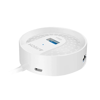 Хаб USB 4-port USB 3.0 A4Tech HUB-30, 4xUSB 3.0, microUSB, White (HUB-30 WHITE)