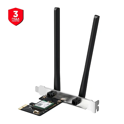 Сетевой адаптер беспроводной PCIe AX3000 Mercusys MA80XE (MA80XE(UN))
