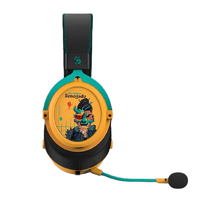 Наушники беспроводные игровые Bloody MR595 Renegade Yellow Sunset SAVAGE (MR595 Renegade Yellow)