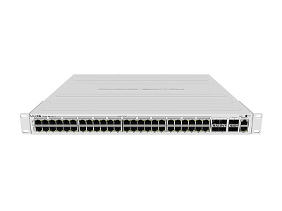 Сетевой коммутатор MikroTik CRS354-48P-4S+2Q+RM Cloud Router Switch, 48x10/100/1000, 4x10G SFP+ (CRS354-48P-4S+2Q+RM)
