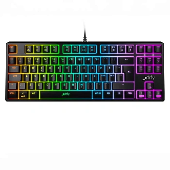 Клавиатура USB, XTRFY K4 TKL RGB, Black (XG-K4-RGB-TKL-R-RUS)