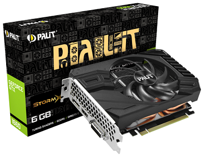 Видеокарта PALIT GTX1660 STORMX 6G (NE51660018J9-165F)
