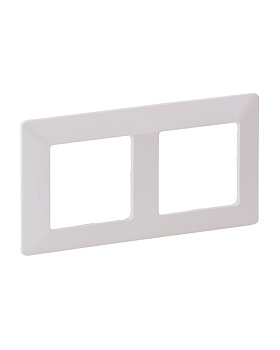 Рамка LEGRAND DIY VALENA Life на 2 поста белая (754002) Рамка LEGRAND DIY VALENA Life на 2 поста белая (754002)
