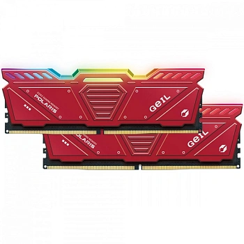 Оперативная память с RGB подсветкой 32GB Kit (2x16GB) GEIL POLARIS RGB 5200Mhz DDR5 GOSR532GB5200C42DC Red (GOSR532GB5200C42DC) Оперативная память с RGB подсветкой 32GB Kit (2x16GB) GEIL POLARIS RGB 5200Mhz DDR5 GOSR532GB5200C42DC Red (GOSR532GB5200C42DC)