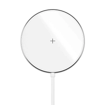 Беспроводное зарядное устройство Olmio MagCharge QI 15W белый (43922)