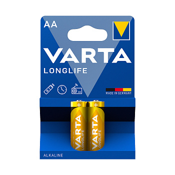 Батарейка VARTA Longlife Mignon 1.5V - LR6/ AA 2 шт в блистере (LR6/АА Longlife 2)
