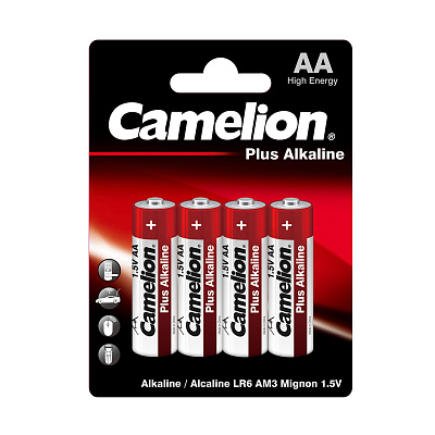 Батарейка CAMELION Plus Alkaline LR6-BP4 4 шт. в блистере (LR6-BP4)
