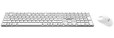 Комплект Клавиатура + Мышь MSI Forge K210 Wireless Combo, Белый (FORGE K210 W COMBO WHITE RU)