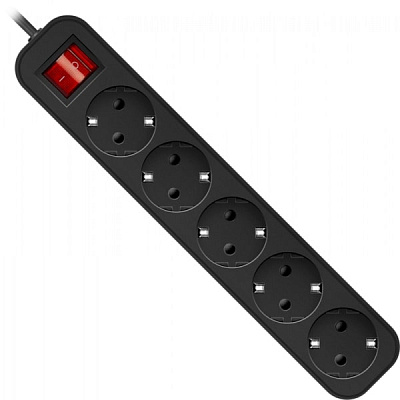 Удлинитель DEFENDER с заземлением G530 3 м, 5 розеток (99342)