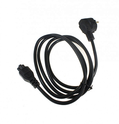 Кабель питания для ноутбуков Cablexpert PC-186-ML12-3M, 3м, Schuko- C5, 10А, пакет, черный (PC-186-ML12-3M)
