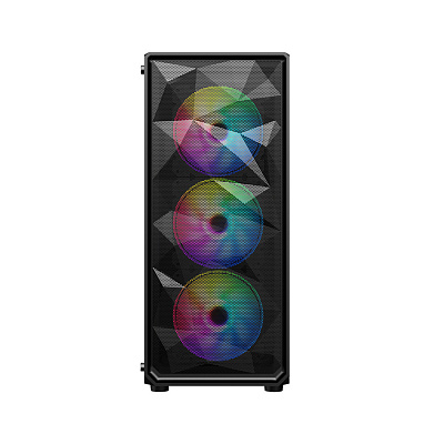 Компьютерный корпус 1STPLAYER FD3-BK-1F5M-3F5S Black без Б/П (FD3-BK-1F5M-3F5S)